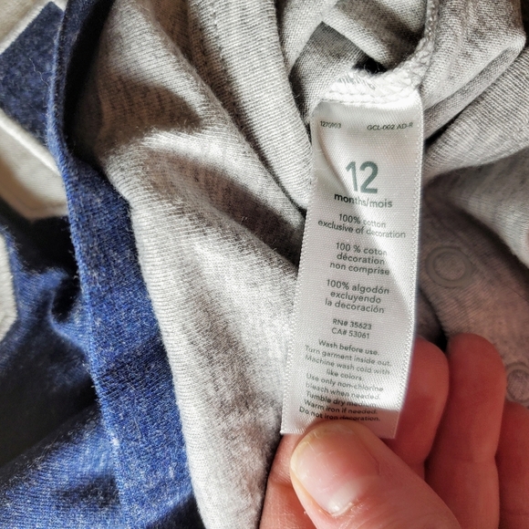 NWT Carter's Navy Blue Sports Shirt Size 12m Baby Toddler Onesie Bodysuit - Picture 2 of 9